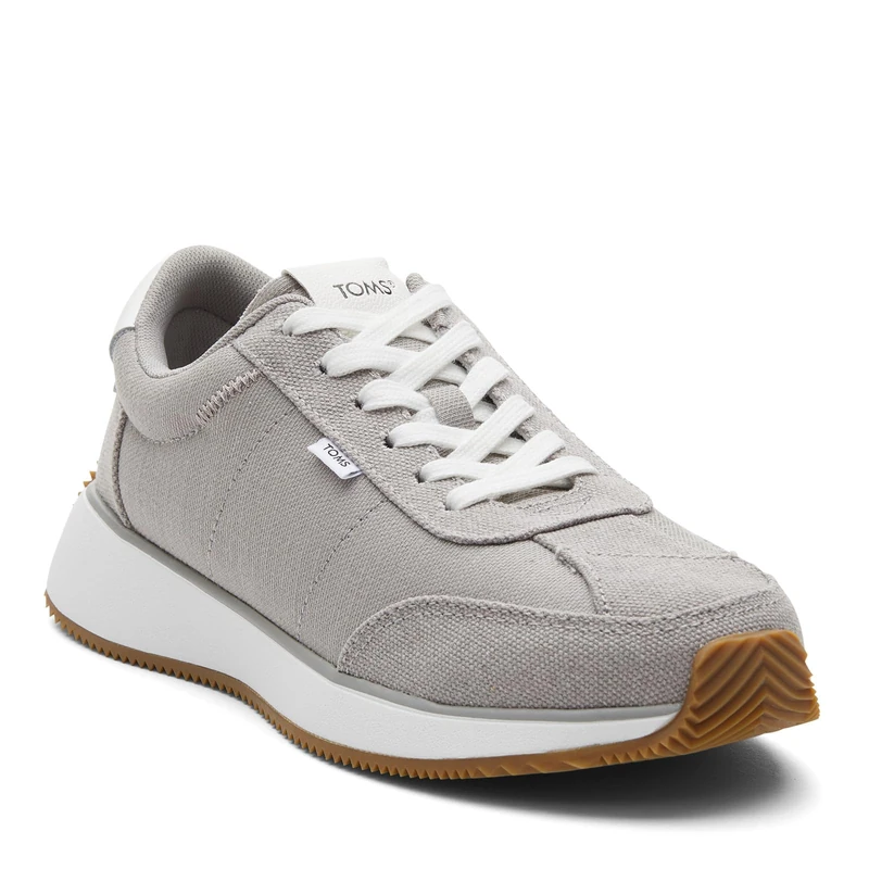 Toms Women's Wyndon Sneaker, Drizzle Grey Slubby Woven/Washed Canvas, 3 UK