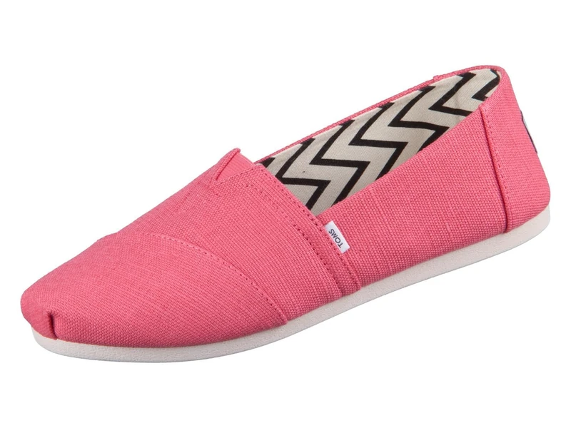 TOMS Women's Alpargata Espadrille Loafer Flat, Shell Pink Heritage Canvas, 4.5 UK