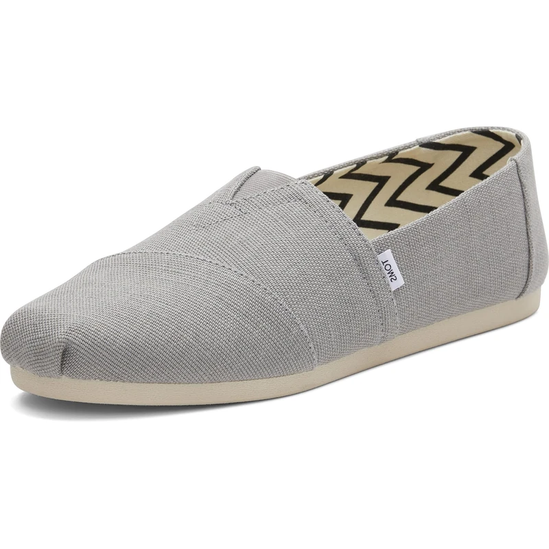 TOMS Men's Alpargata Oxford Flat, Drizzle Grey Heritage Canvas, 13 UK