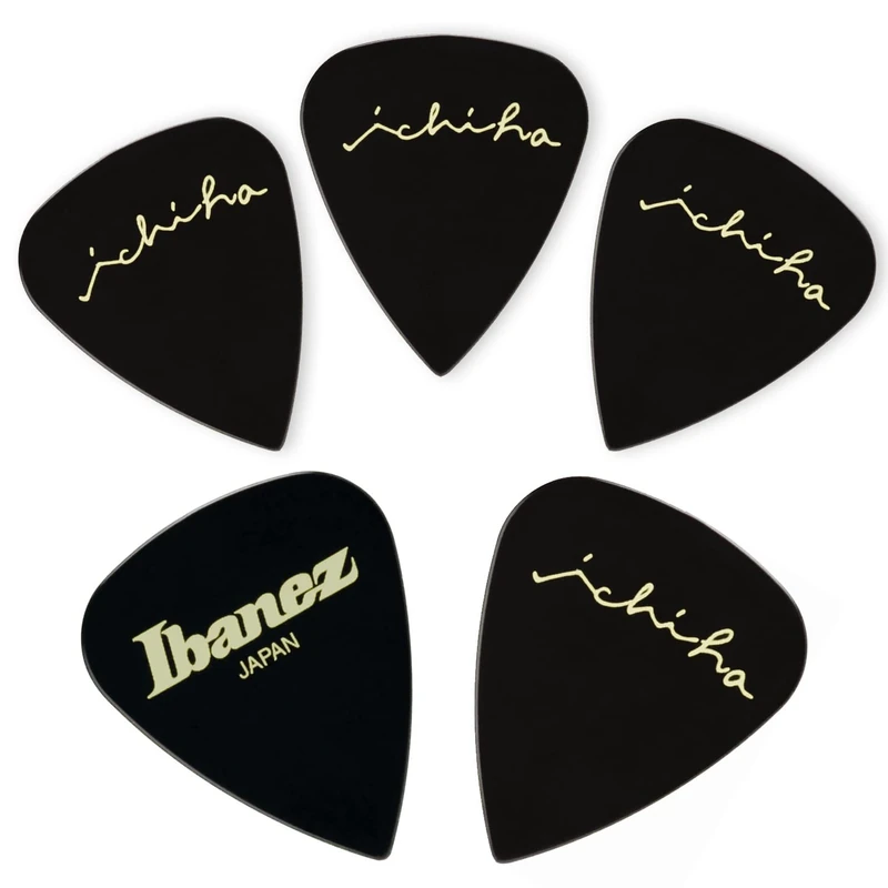 Ichika Nito Signature Pick, Teardrop Shape, Medium (0.8 mm), Ultem, Colour: Black