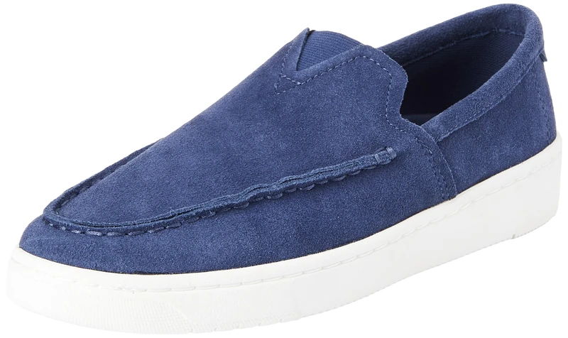 TOMS Men's TRVL LITE Loafer Flat, Cadet Blue Suede, 9 UK