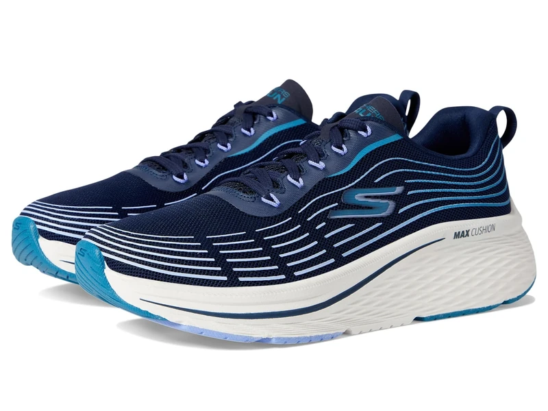Skechers Women's Max Cushioning Elite 2.0 Sneaker, Navy/Teal, 9