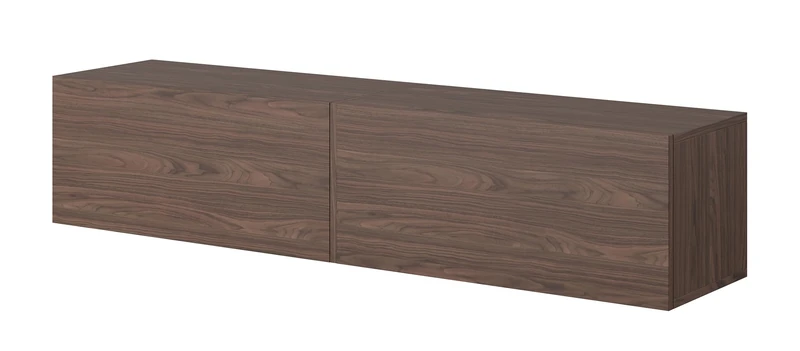 Selsey BISIRA TV Element, Melamine, Walnut, 140 cm - Image 1