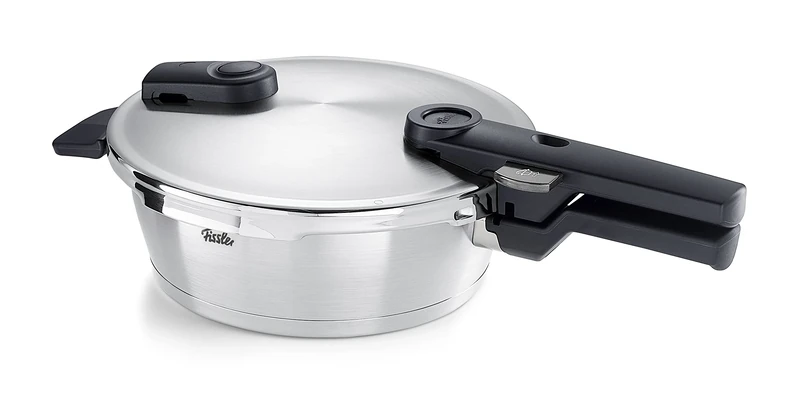 Fissler Vitaquick Premium/Pressure Frying Pan (2.5 L, Diameter 22 cm) Stainless Steel Pressure Cooker, 2 Cooking Levels, Made in Germany, Induction