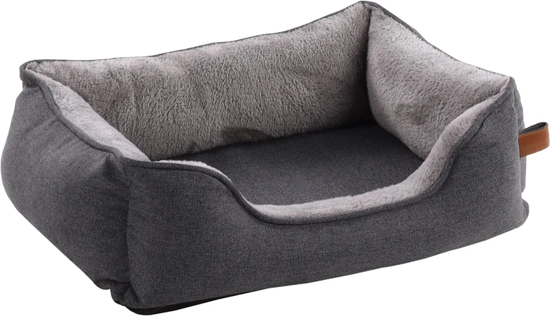 Flamingo Basket Carlota Rectangle Light grey 65x45x20cm