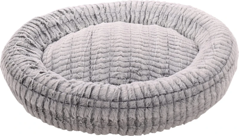 Flamingo Basket Stella Round Grey & White 70x70x18cm