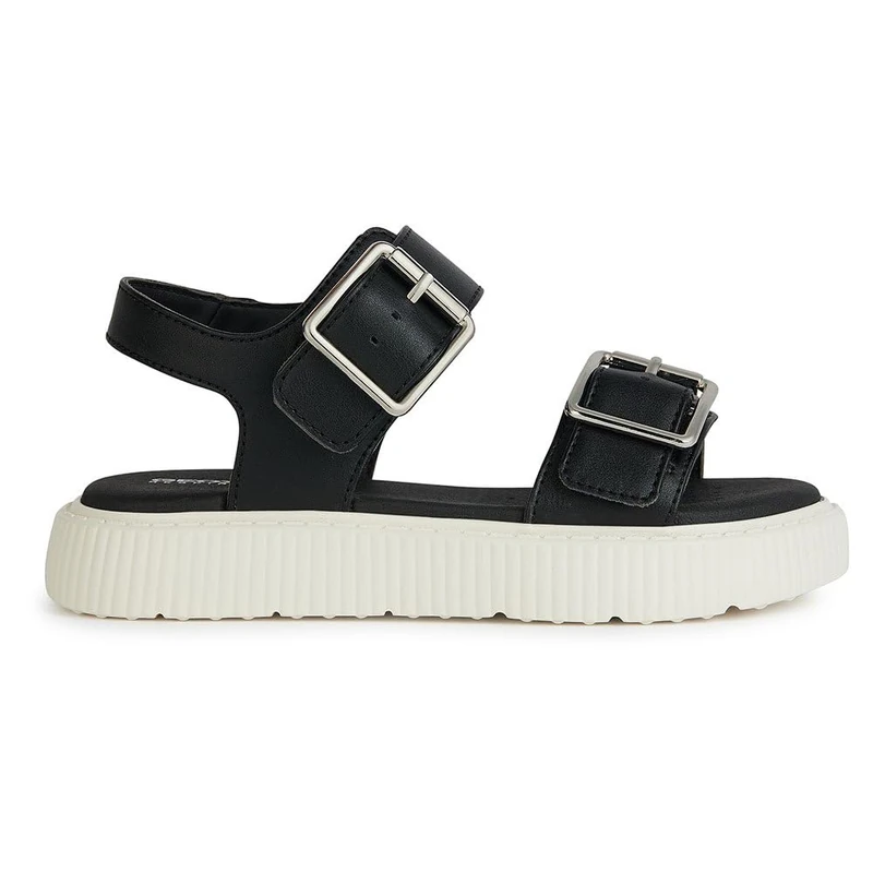 Geox Girls' J Sandal Kodette GirSandal, black, 32 EU