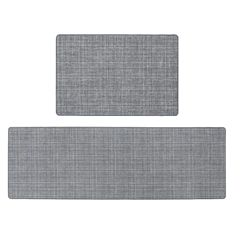 JVL'Elegance Machine Washable Doormat and Runner, Grey - Image 1