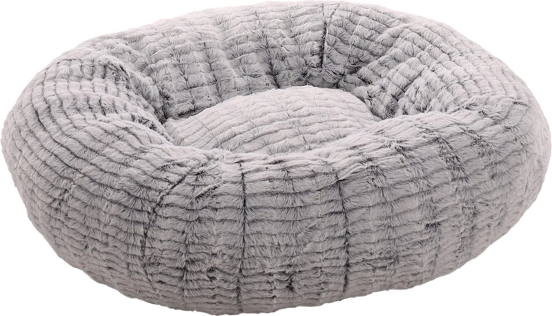 Flamingo Basket Stella Round Grey & White 70x70x28cm - Image 1
