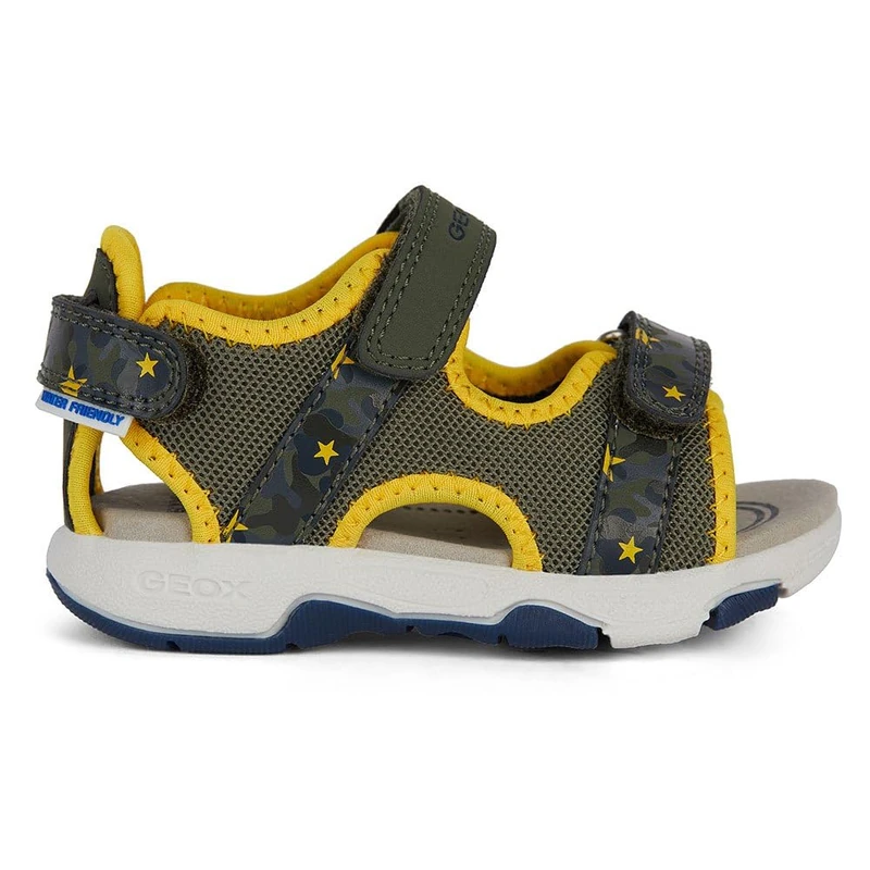 Geox B Sandal Multy Boy A Boys' Sandals, Military Ochreyellow, 4.5 UK