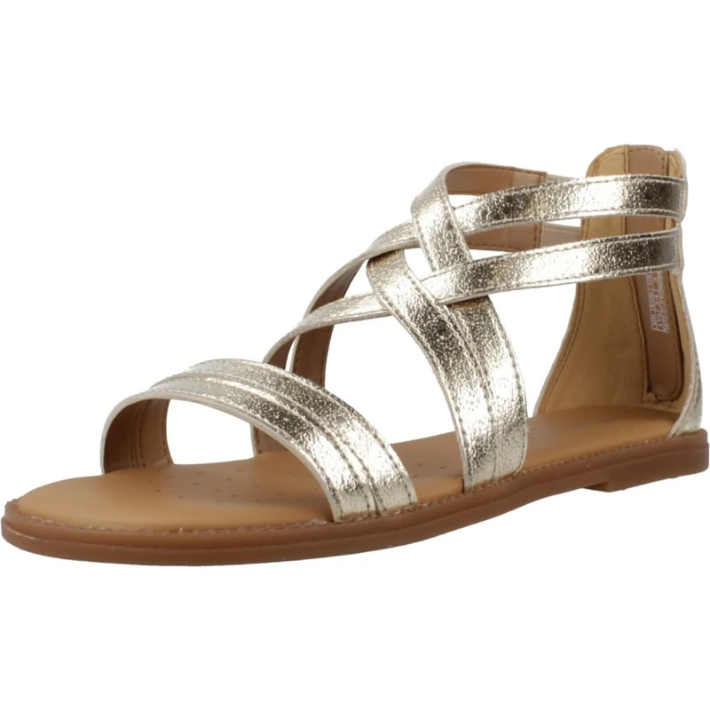 Geox J Karly Girl Sandal, platinum, 10 UK Child