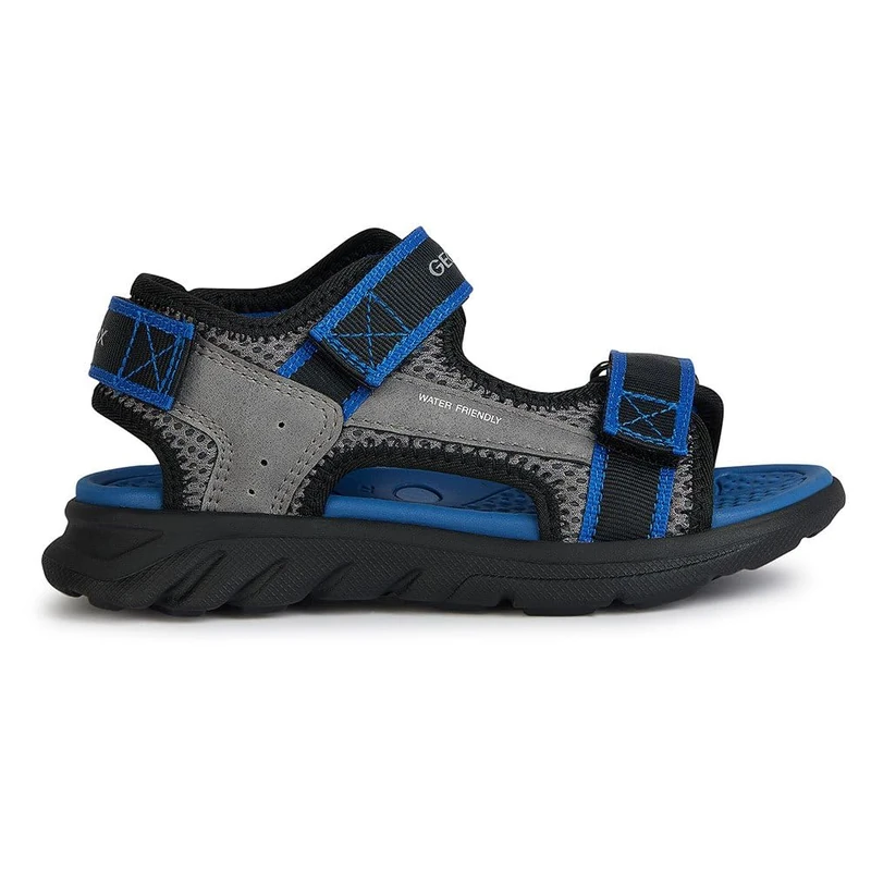 Geox Boys J Airadyum Bo Sandal, Grey Royal, 9 UK Child - Image 1