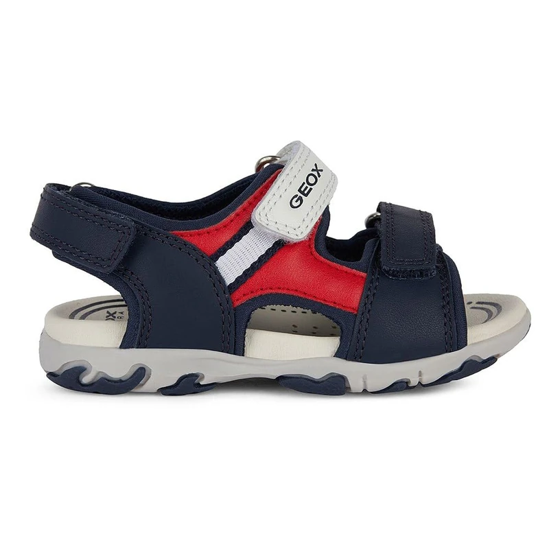 Geox Boys' B Sandal Flaffee BoySandal, Navy red, 4.5 UK