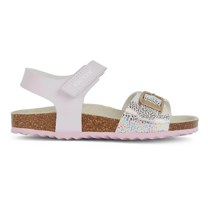 Geox J Adriel Girl C Sandal, Lt Lilac, 4 UK