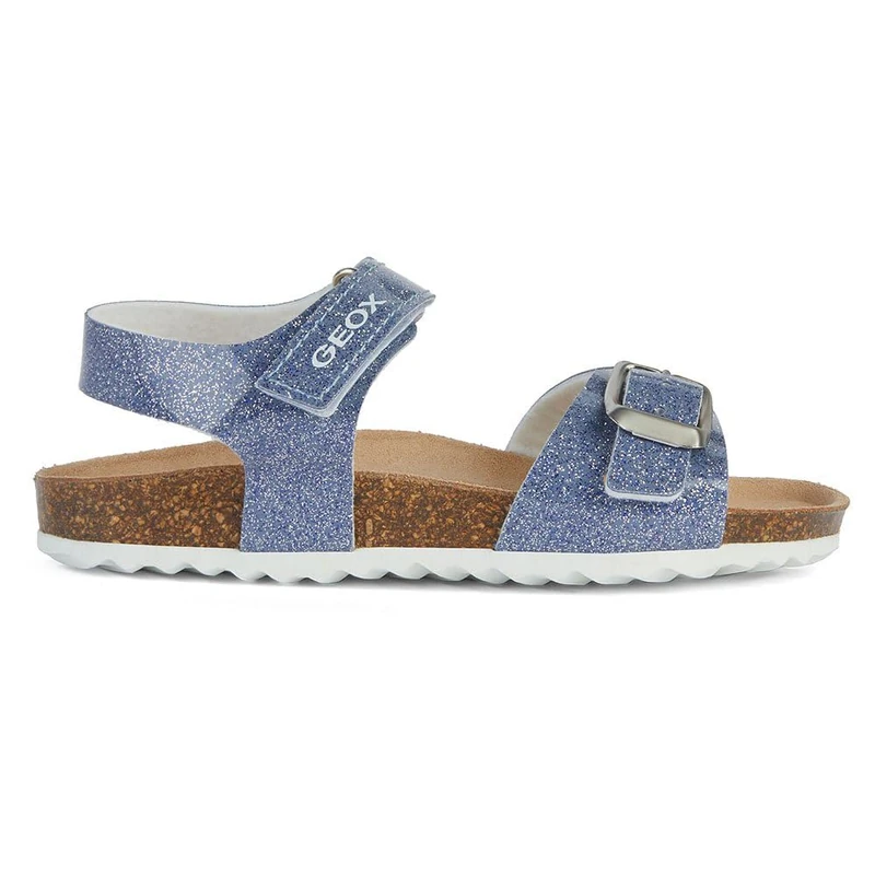 Geox Girl's J Adriel C Sandal, Dk Sky, 13 UK Child