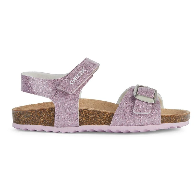 Geox J Adriel Girl C Sandal, Pink, 10 UK Child