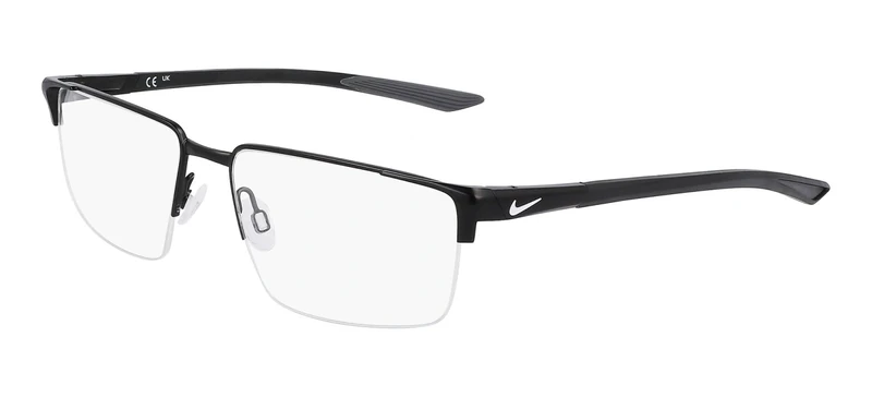 Nike Optical Glasses, Satin Black/Matte Black, 55/16/140 for Men, Satin Black/Matte Black