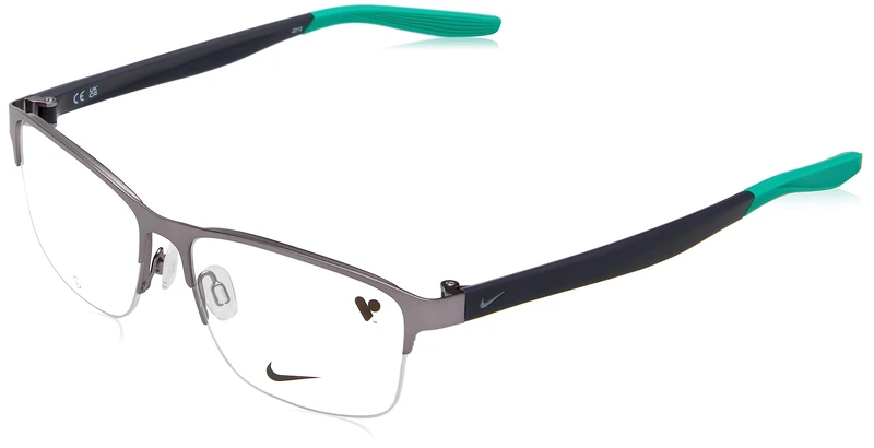 Nike 8153 073 Satin Gunmetal Rectangle Eyewear Frames 55mm - Image 1