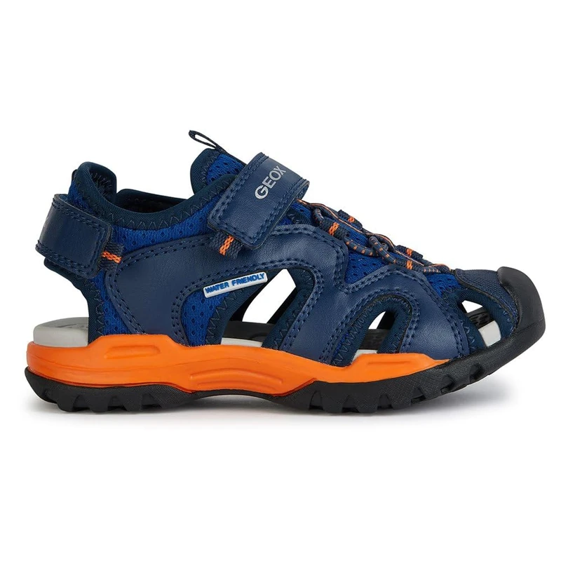 Geox Boys J Borealis Boy C Sandals, Blue, 5 UK Child