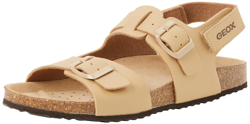 Geox Boys J Ghita Boy D Sandal, beige, 1.5 UK