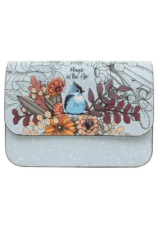 DOGO Women's Vegan Leather Multicolor Handbag - Waves of Koi Pattern - Image 1