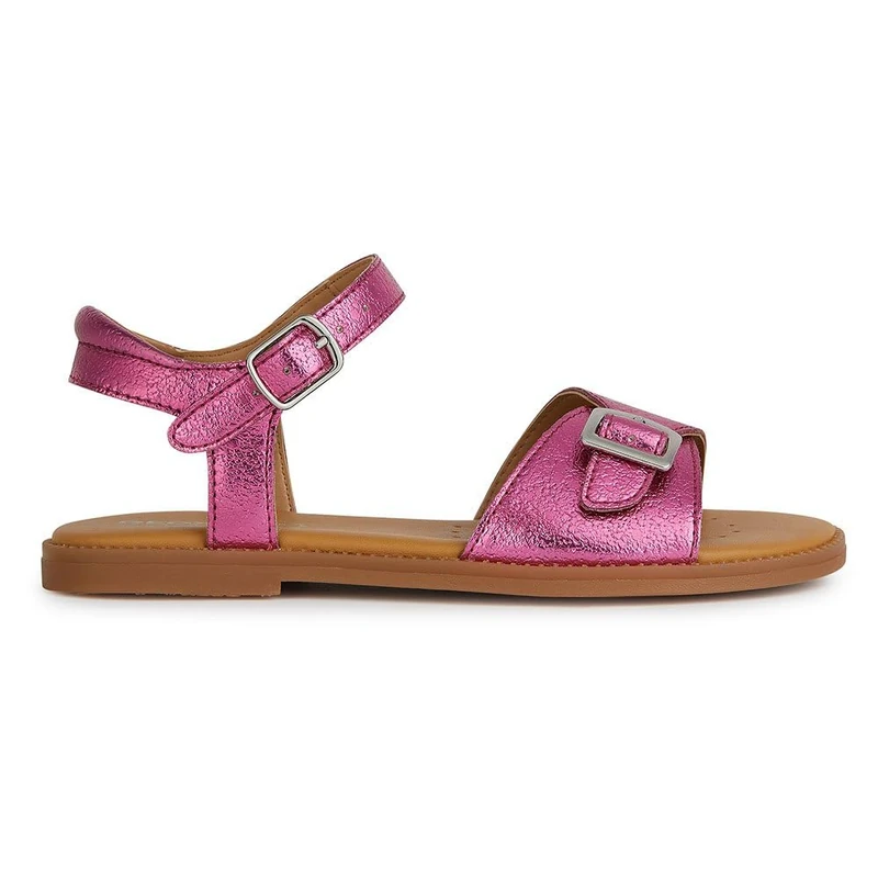 Geox Girls' J Karly GirlSandal, fuchsia, 7.5 UK