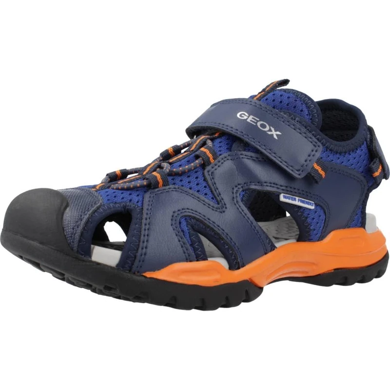 Geox J Borealis Boy C Sandal, Royal Orange, 9 UK Child - Image 1