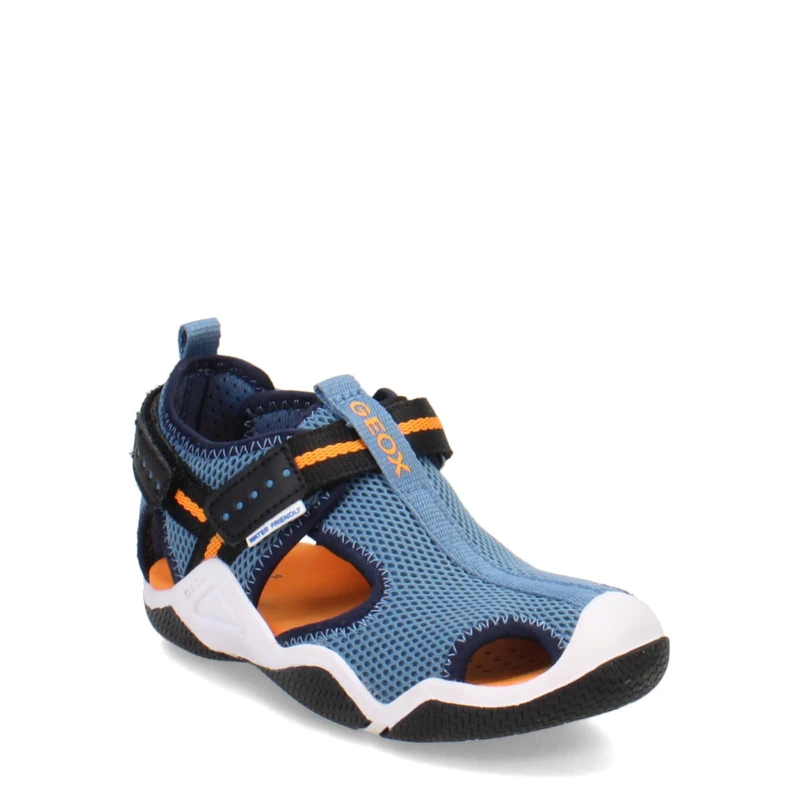 Geox Boys Jr Wader Sandal, Lt Blue, 2.5 UK
