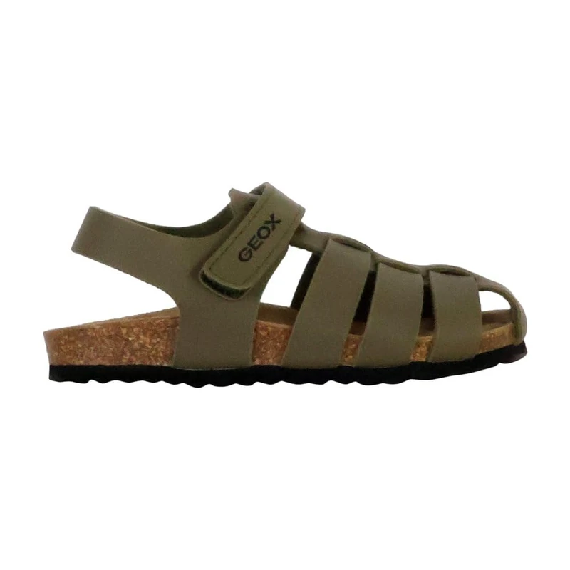 Geox J Ghita Boy A Sandal, Military, 2.5 UK