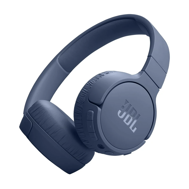 JBL Tune 670 NC Wireless On-Ear Bluetooth Headphones with Adaptive Noise-Cancelling Technology and Lightweight Design, 70-Hour Battery Life, Blue