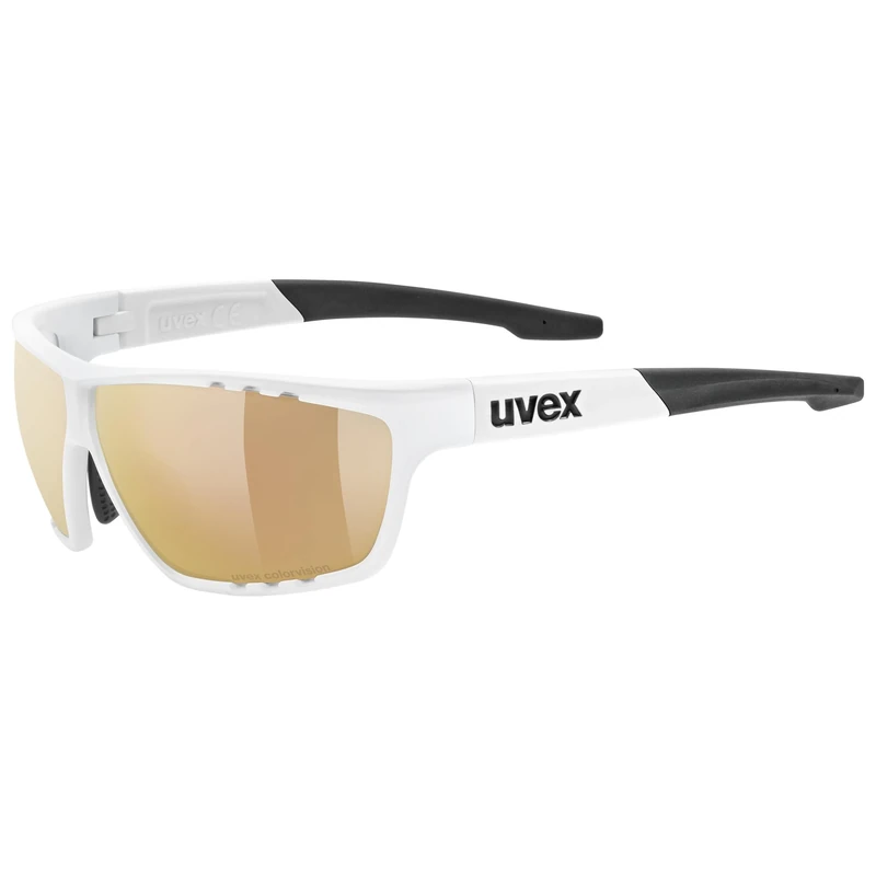 Uvex Unisex-Adult, sportstyle 706 CV sports glasses, white matt/litemirror red, one size
