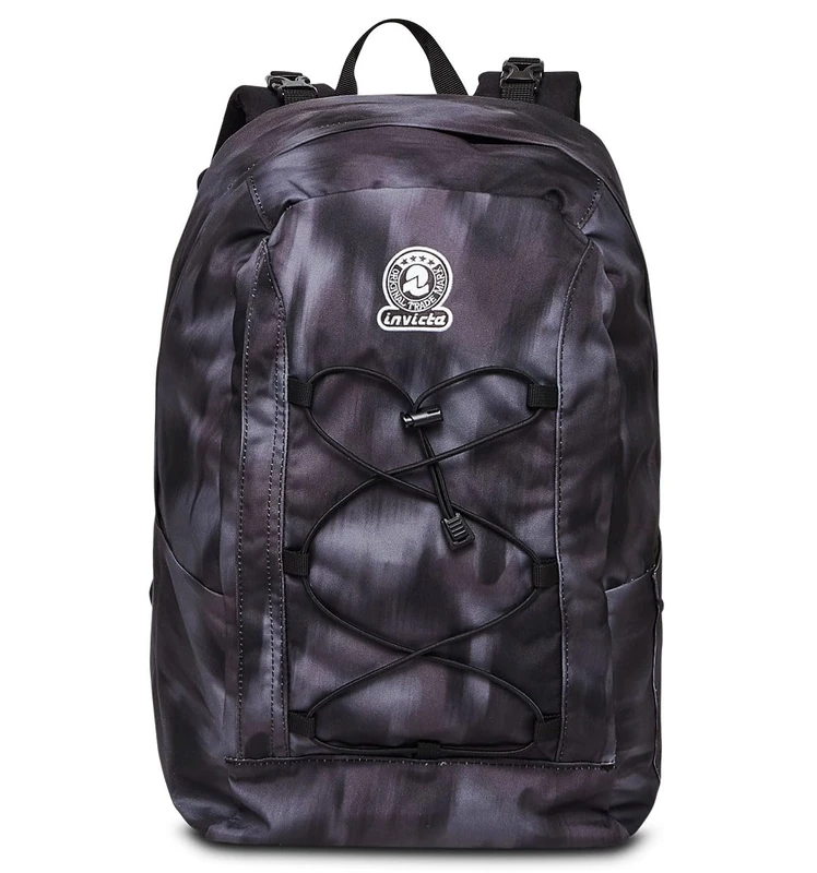 Invicta Reversible Backpack, Kids and Teenagers, Black, One Size, Black, Taglia unica, School