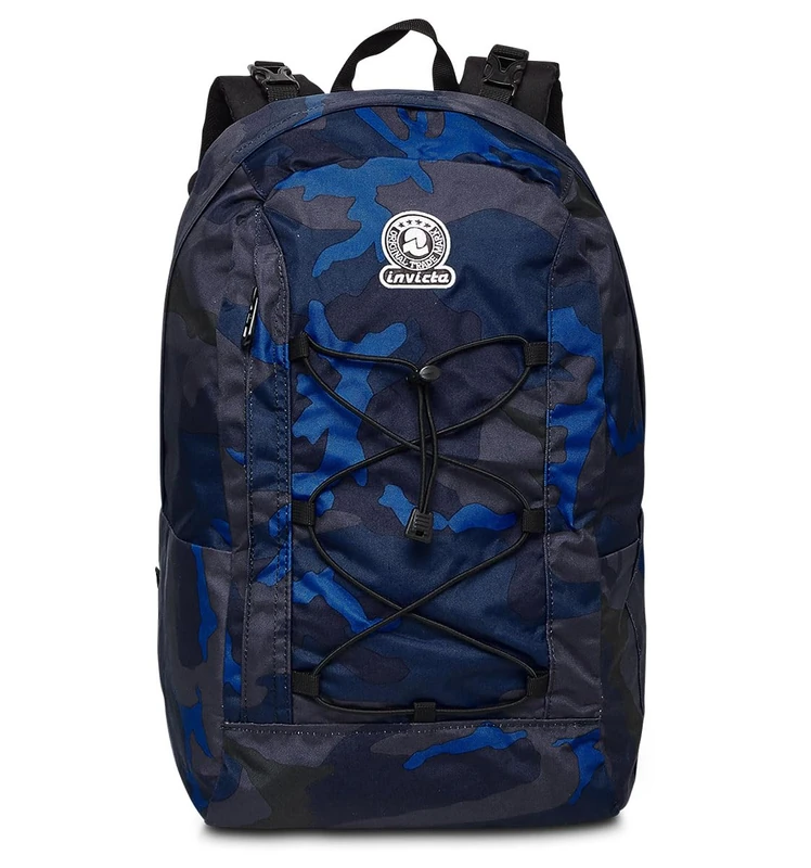 Invicta Boy's Reversible Backpack (pack of 1), blue, Taglia unica, School