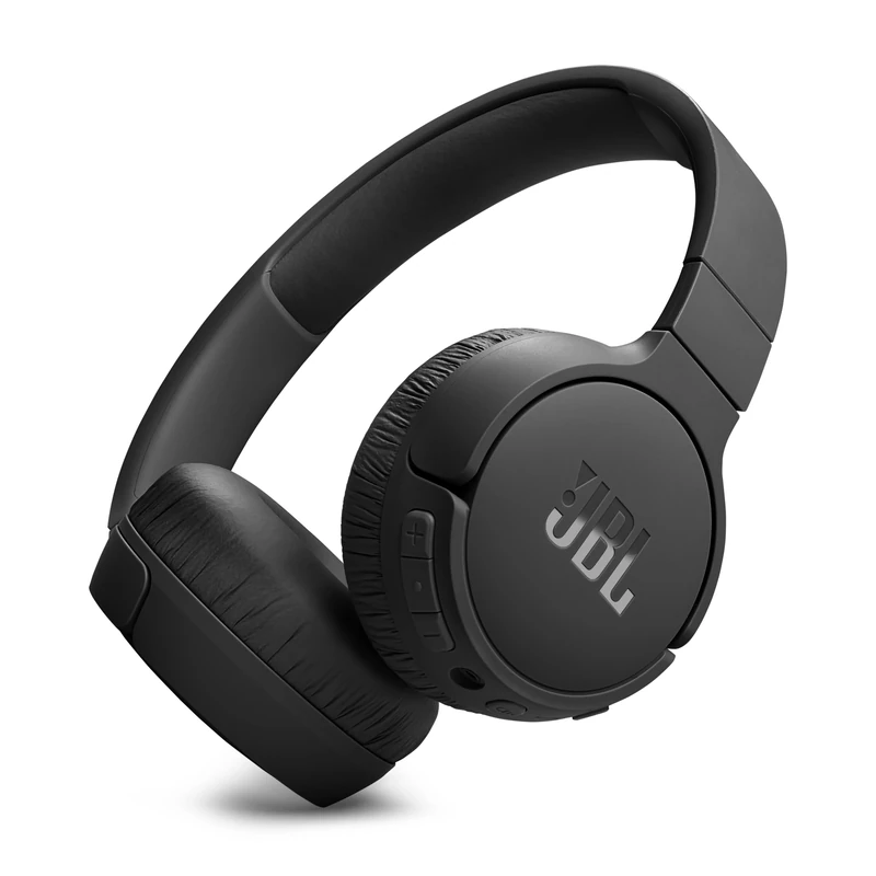 JBL Tune 670 NC Wireless On-Ear Bluetooth Headphones with Adaptive Noise-Cancelling Technology and Lightweight Design, 70-Hour Battery Life, Black