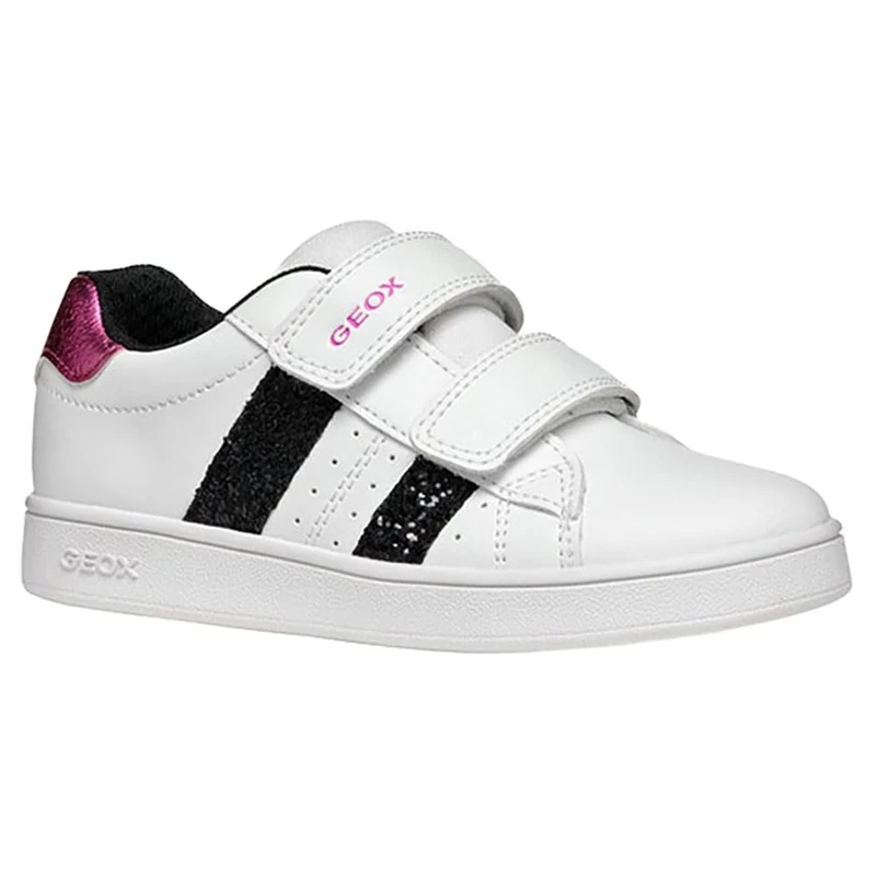 Geox J Eclyper Girl A Sneaker, White, 1.5 UK
