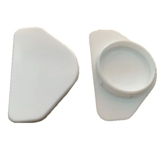 White Winged Hinge & Screw Hole Cover Caps - Kitchen Cabinets/Cupboard Doors (4 x White Winged Hinge Hole Caps)