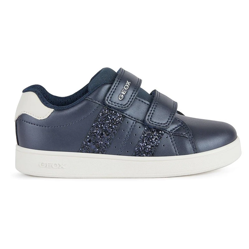 Geox J Eclyper Girl A Sneaker, Navy, 11 UK Child