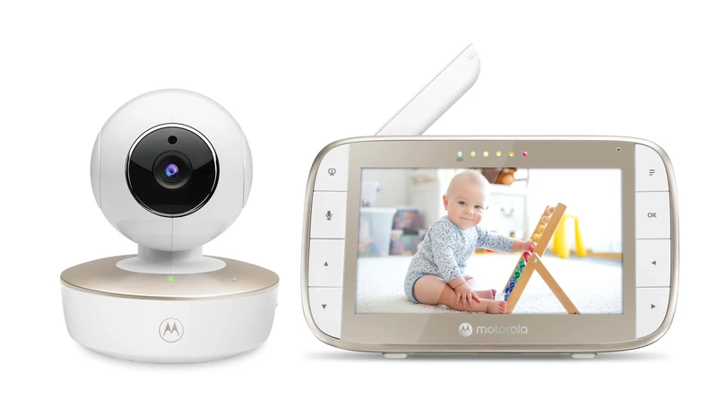 Motorola Nursery Baby Monitor VM50G 5 Inch Night Vision Temperature Meter Camera 2000 mAh Battery Remote Pan, Tilt and Digital Zoom