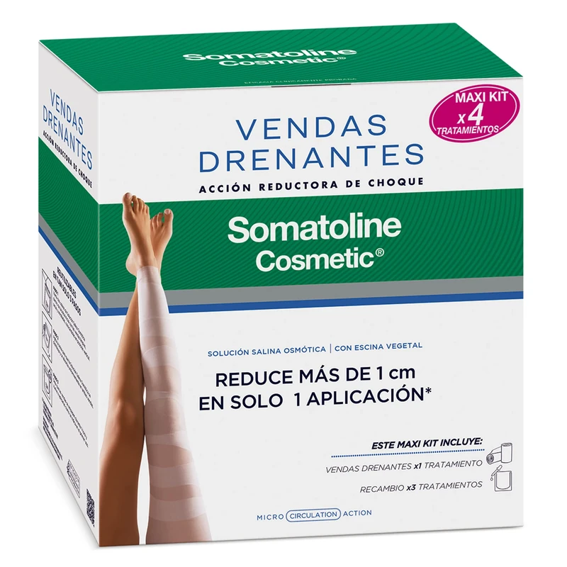 Drenante Vendas Maxi Kit Lote 4 Pz