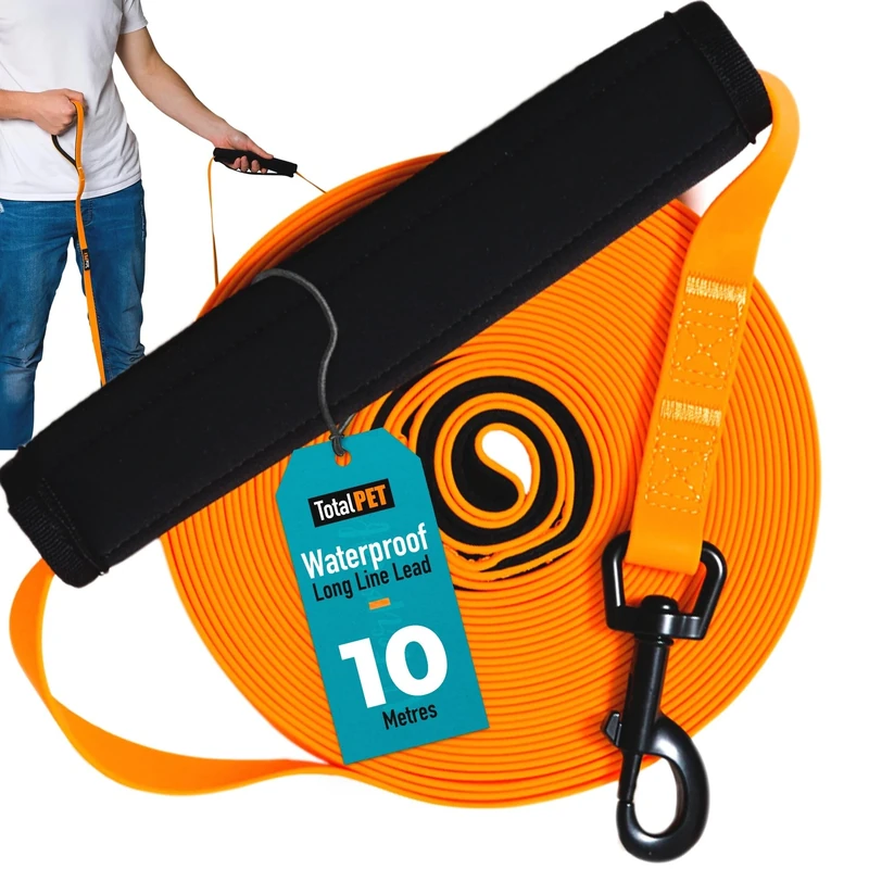 Total Pet Waterproof 10m Training Lead - Long Line for Recall