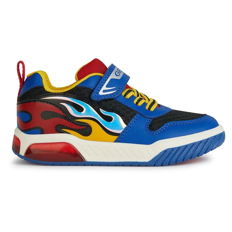 Geox Boys' J Inek Boy C Trainers, Royal Red, 9 UK - Image 1
