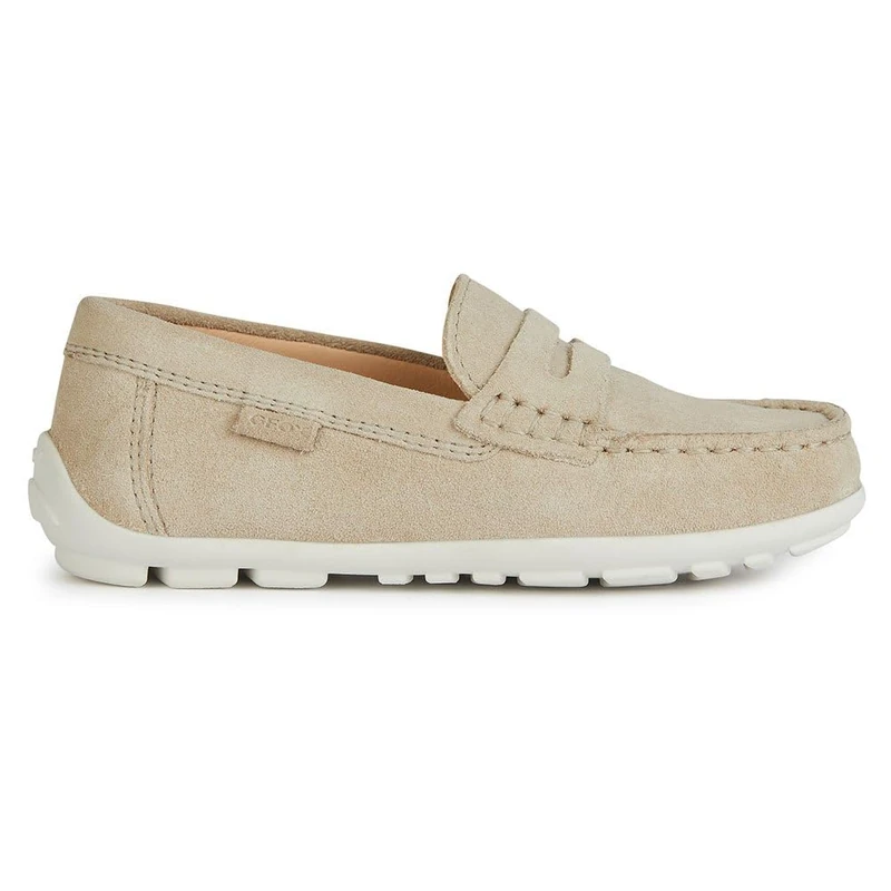 Geox J New Fast Boy A Moccasin, lt Beige, 6.5 UK - Image 1