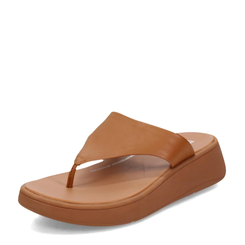 Fitflop F-MODE LEATHER FLATFORM TOE-POST SANDALS