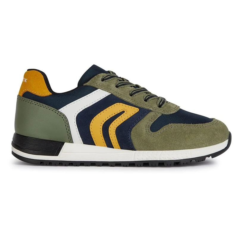 Geox Boys' J Albums Boy B Trainers, Military Navy, 4.5 UK