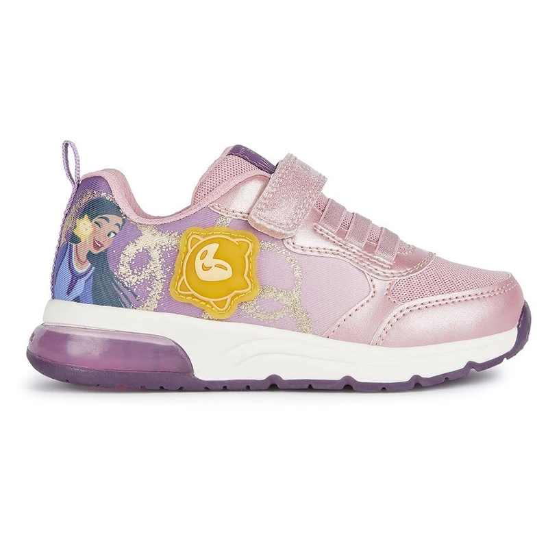 Geox Girls' J Spaceclub Girl A Trainers, Pink Lt Prune, 11 UK