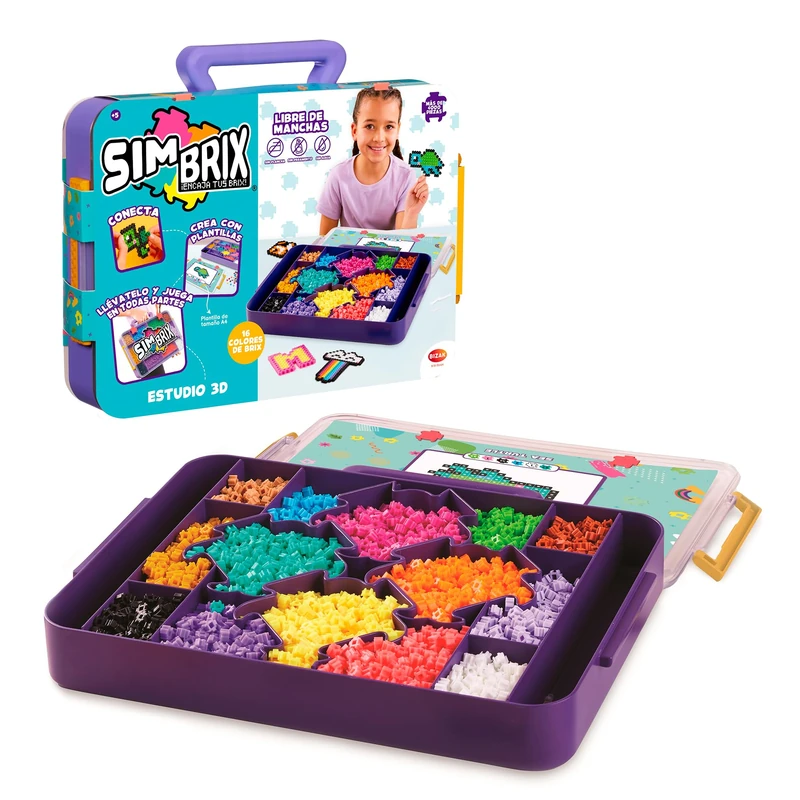Bizak Simbrix 3D Studio Building Case - 4000 Brix Set