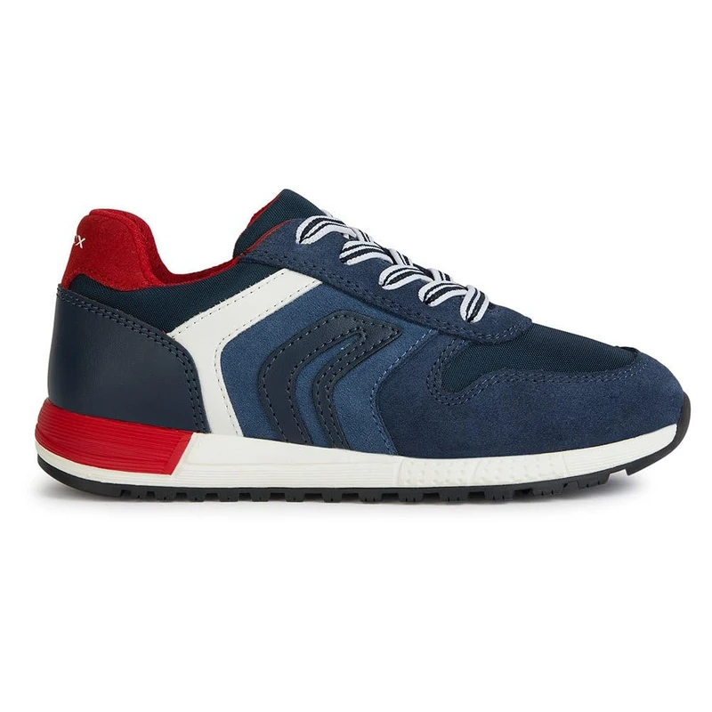Geox J Albums Boy B Sneaker, Navy Avio, 5 UK