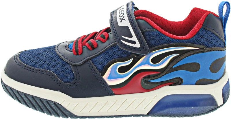 Geox Boys' J Inek Boy C Trainers, Navy Lt Blue, 1.5 UK