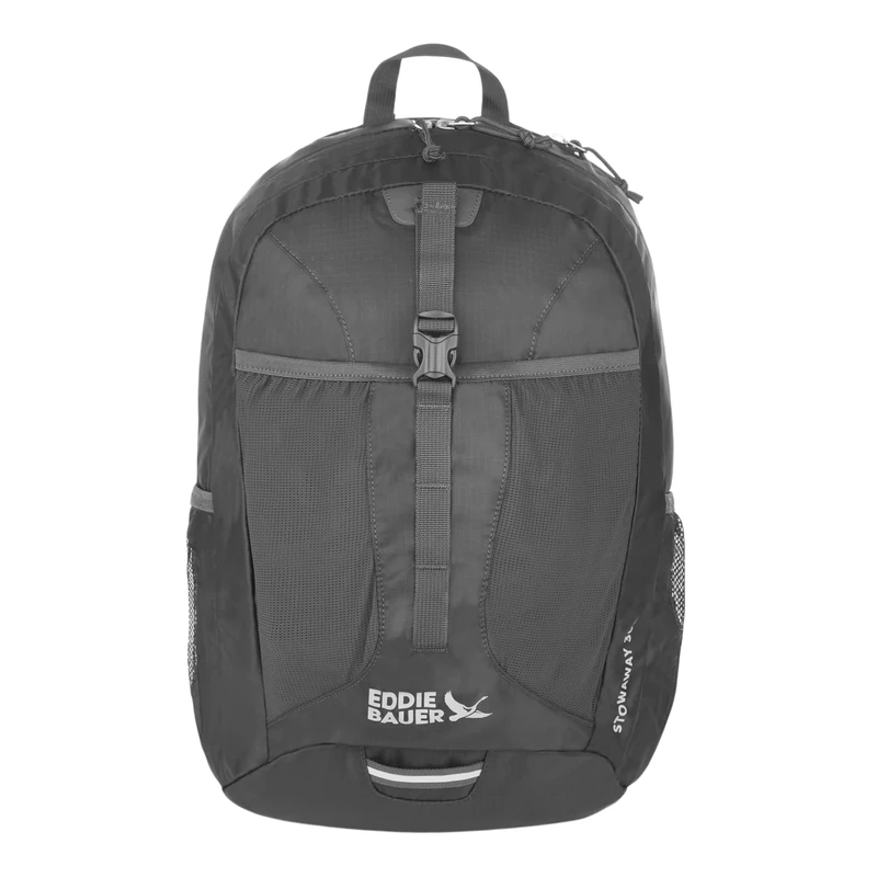 Eddie Bauer Unisex's Stowaway Packable Backpack-Made from Ripstop Polyester Hiking-daypacks, Dark Smoke, 30L US