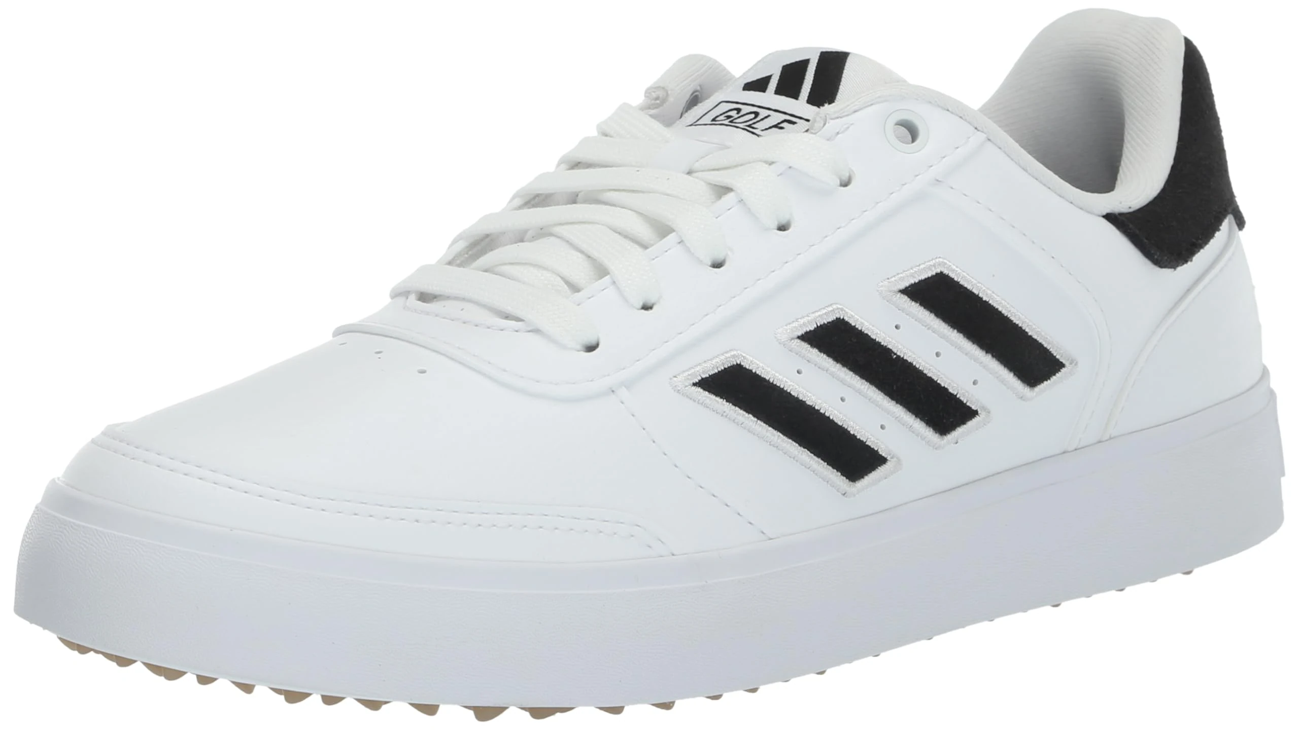 adidas Men's Retrocross 24 Spikeless Golf Shoes, Footwear White/Core Black/Gum 4, 6.5 UK